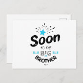 Bald wird ein großer Bruder Postkarte (Vorne/Hinten)