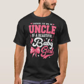 Bald wird ein Onkel eines schönen Baby Girl Gender T-Shirt (Vorderseite)