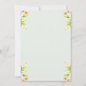 Bald wird eine Familie von drei Baby-Dusche Einladung (Rückseite)