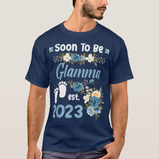Bald wird Glamma Est 2023 Schwangerschaftsankündig T-Shirt