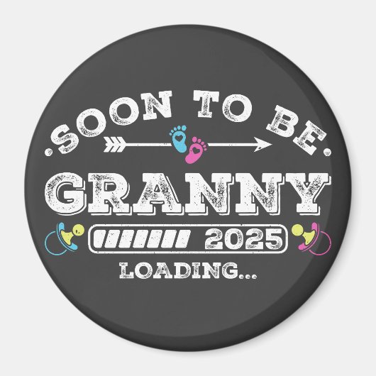 Bald wird Granny 2025 Ladekreis Magnet (Vorne)