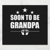 Bald wird Großvater Schwangerschaft Ankündigung Bierflaschenetikett (Einzelnes Label)