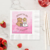 Bald wird Lil' Cowgirl | Mädchendusche Serviette (Beispiel)