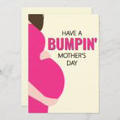 Bald wird Mama Bumping Schwangerschaft Muttertag (Vorne/Hinten)