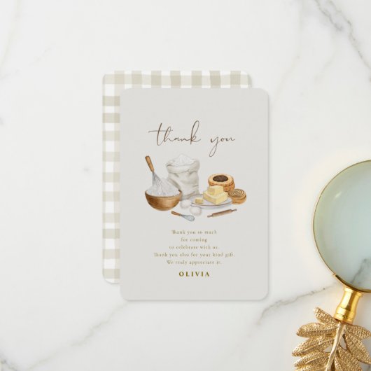 Bald wird man Brautparty wegflüstern Dankeskarte (Vorderseite/Rückseite Beispiel)