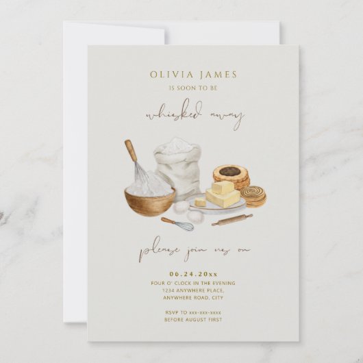 Bald wird man Brautparty wegflüstern Einladung (Vorderseite)