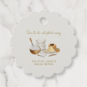 Bald wird man Brautparty wegflüstern Geschenkanhänger (Vorderseite)