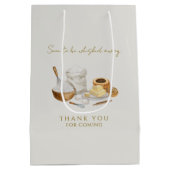 Bald wird man Brautparty wegflüstern Mittlere Geschenktüte (Rückseite)