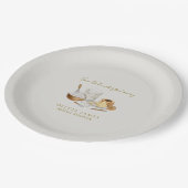 Bald wird man Brautparty wegflüstern Pappteller (Schrägansicht)