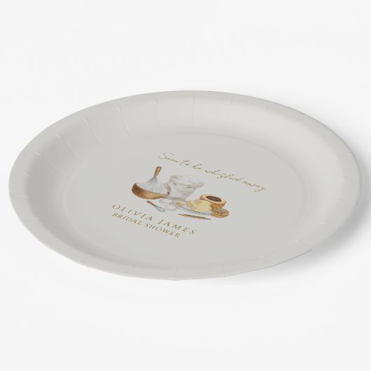 Bald wird man Brautparty wegflüstern Pappteller (Schrägansicht)