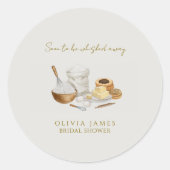 Bald wird man Brautparty wegflüstern Runder Aufkleber (Vorderseite)