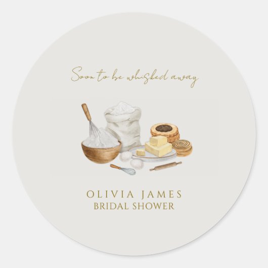 Bald wird man Brautparty wegflüstern Runder Aufkleber (Vorderseite)