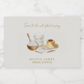 Bald wird man Brautparty wegflüstern Schaumweinetikett (Einzelnes Label)