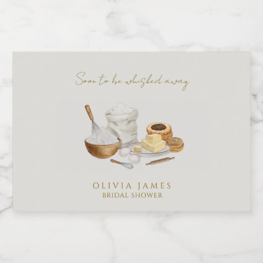 Bald wird man Brautparty wegflüstern Schaumweinetikett (Einzelnes Label)