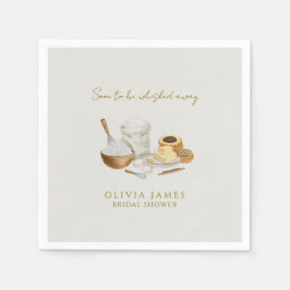 Bald wird man Brautparty wegflüstern Serviette