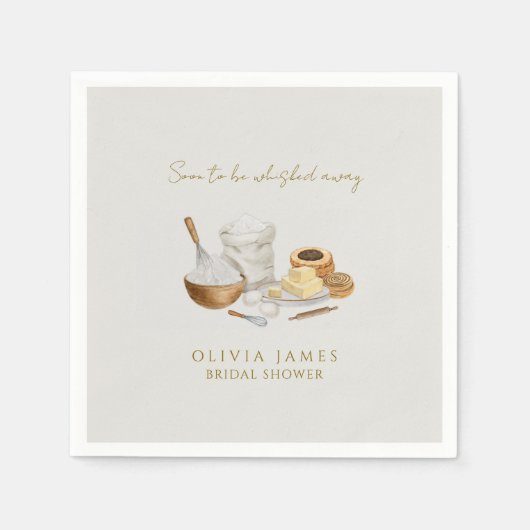 Bald wird man Brautparty wegflüstern Serviette (Vorderseite)