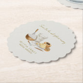 Bald wird man Brautparty wegflüstern Untersetzer (angewinkelt)