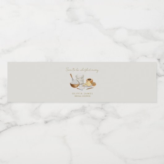 Bald wird man Brautparty wegflüstern Wasserflaschenetikett (Einzelnes Label)