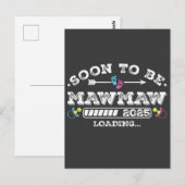 Bald wird Mawmaw 2025 Laden Postkarte (Vorne/Hinten)