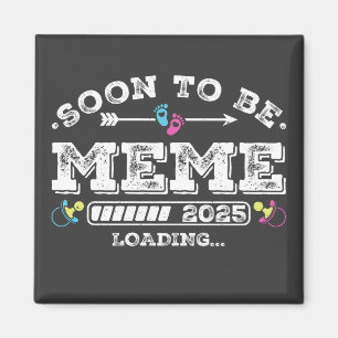 Bald wird Meme 2025 Loading Square Magnet