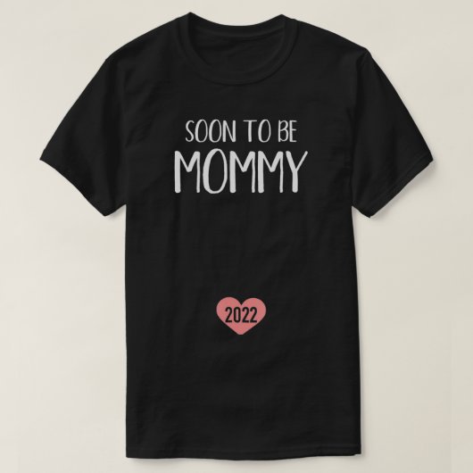 Bald wird Mommy 2022 für junge Mutter T-Shirt (Design vorne)