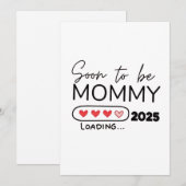Bald wird Mommy 2025 Valentinstag Schwangerschaft Feiertagskarte (Vorne/Hinten)