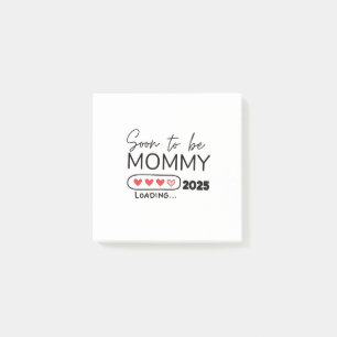 Bald wird Mommy 2025 Valentinstag Schwangerschaft Post-it Klebezettel