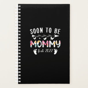 Bald wird Mommy Est 2022 florale neue Oma Planer