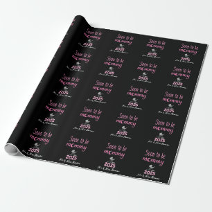 Bald wird Mommy Loading 2025 Spaß Geschenkpapier