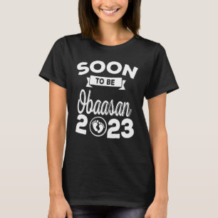 Bald wird Obaasan Est 2023 neue Oma Mütter Da T-Shirt