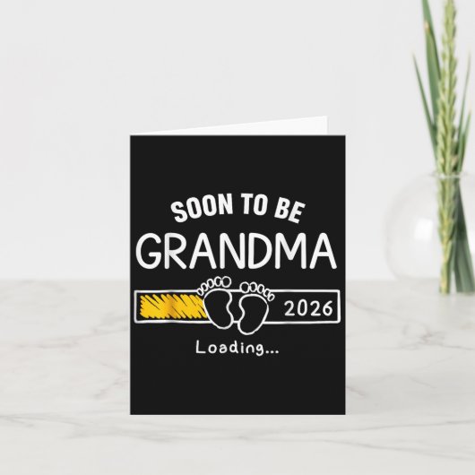 Bald wird Oma 2026 Ankündigung der Schwangerschaft (Vorderseite)