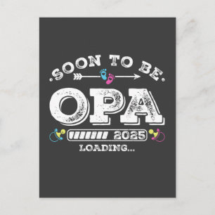 Bald wird Opa 2025 Laden Postkarte