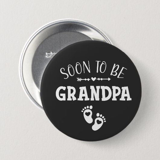 Bald wird Opa für die Oper-Runde gefördert Button (Vorne & Hinten)