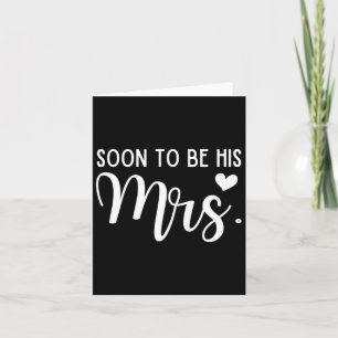 Bald wird seine Frau Bride und Groom Matching Coup Karte