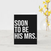 Bald wird seine Frau Future Ehefrau Bride 1 Karte (Gelbe Blume)