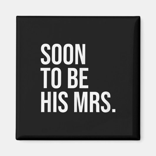 Bald wird seine Frau zukünftige Ehefrau Bride Magnet (Vorne)