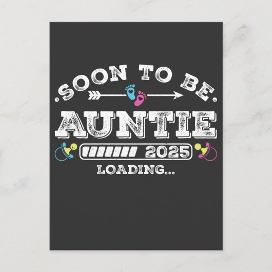 Bald wird Tante 2025 beladen Postkarte (Vorderseite)