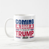 Bald wird Trump 2024 Präsident Kaffeetasse (Links)
