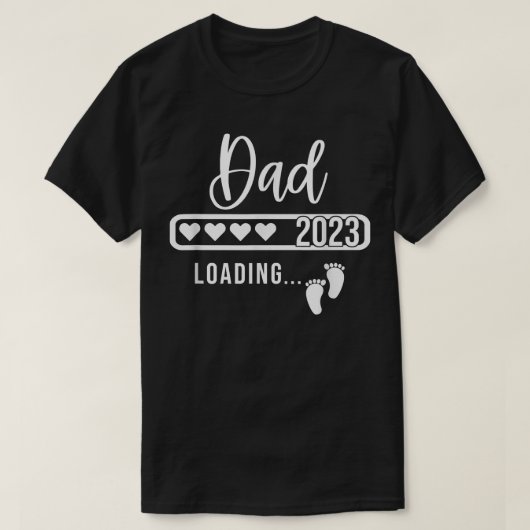 Bald wird Vater Est 2023 Baby Loading Schwangersch T-Shirt (Design vorne)