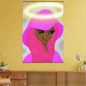 Bald wirst du da sein leinwanddruck (Insitu (Wohnzimmer))