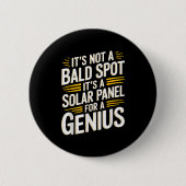 Bald-Zitat für Bald-Männer Vater und Haarausfall B Button (Vorderseite)