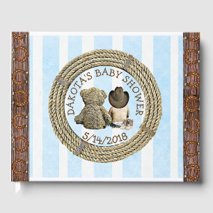 Bald zu b Lil "Cowboy Baby Shower Guestbook Gästebuch