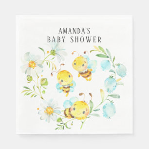 Bald zu Bee Family of 3 Bee Baby Dusche Serviette