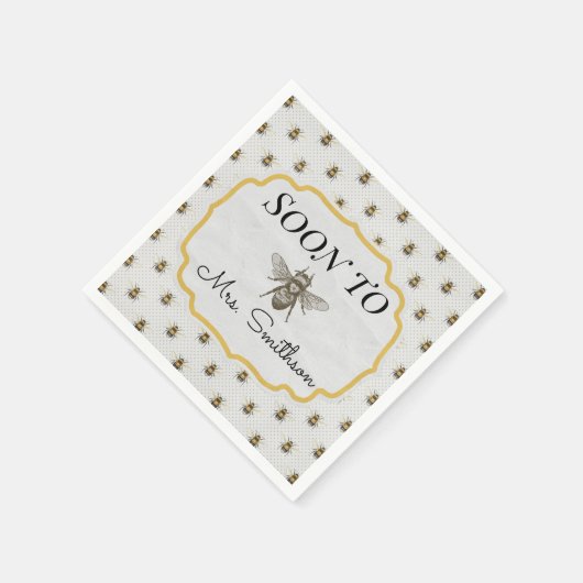 Bald zu "BEE"-Servietten Serviette (Ecke)