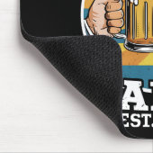 Bald zu Daddy 2025 erste Daddy 2025 Retro Mousepad (Ecke)