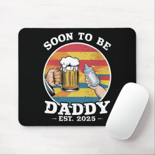 Bald zu Daddy 2025 erste Daddy 2025 Retro Mousepad