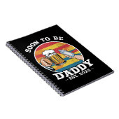 Bald zu Daddy 2025 erste Daddy 2025 Retro Notizblock (Rechte Seite)