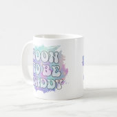 Bald zu Daddy Funny New Dad Schwangerschaft Ankünd Kaffeetasse (Vorderseite Links)