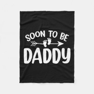 Bald zu Daddy Funny Pregnancy Ankündigung von Tod Fleecedecke