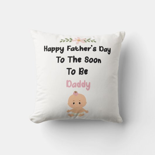 Bald zu Daddy Pillow sein Kissen (Vorderseite)